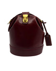 Old Trend Red Leather Doctor Bucket Crossbody Bag