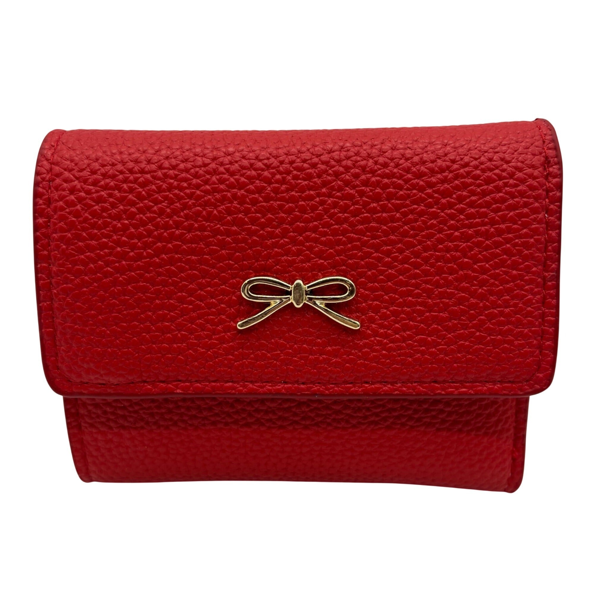 On 34th Boxed Red Faux Leather Maddynn Wallet &amp; Heart Bag Charm 