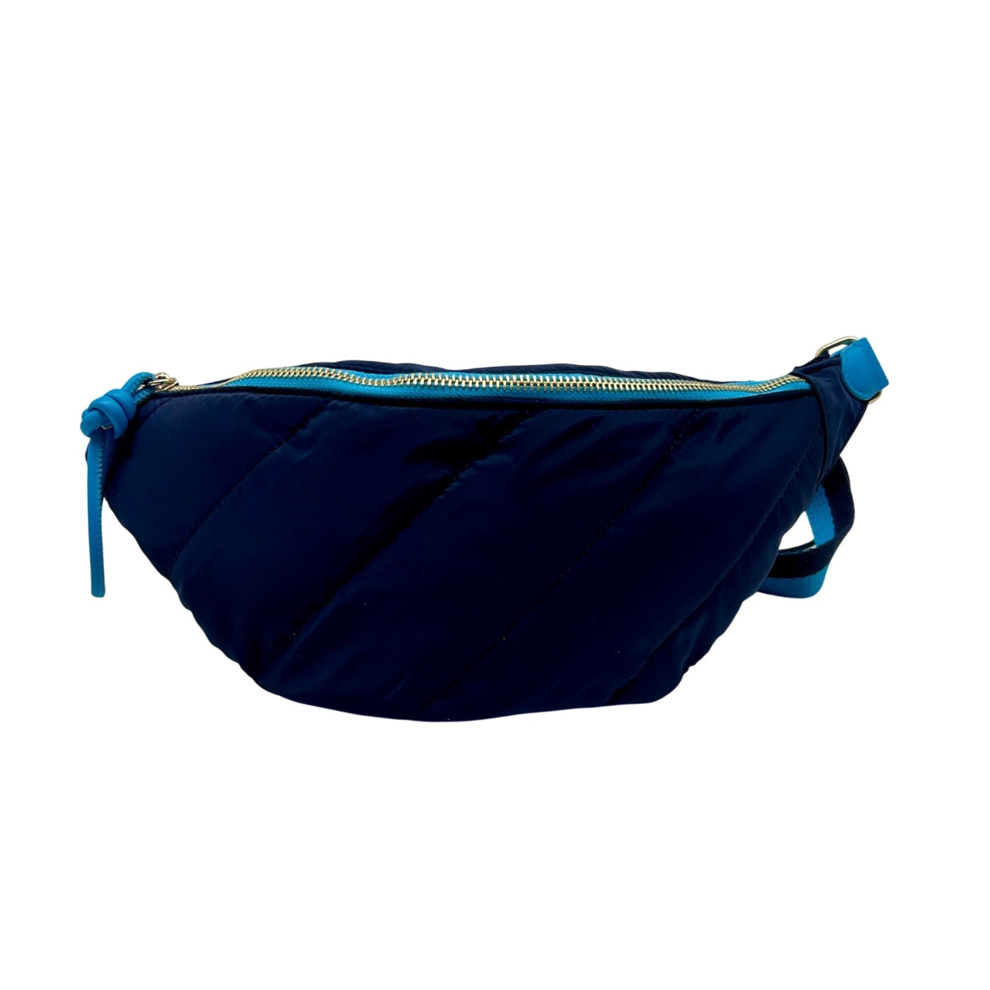 On 34th Nylon Blue Belt Bag