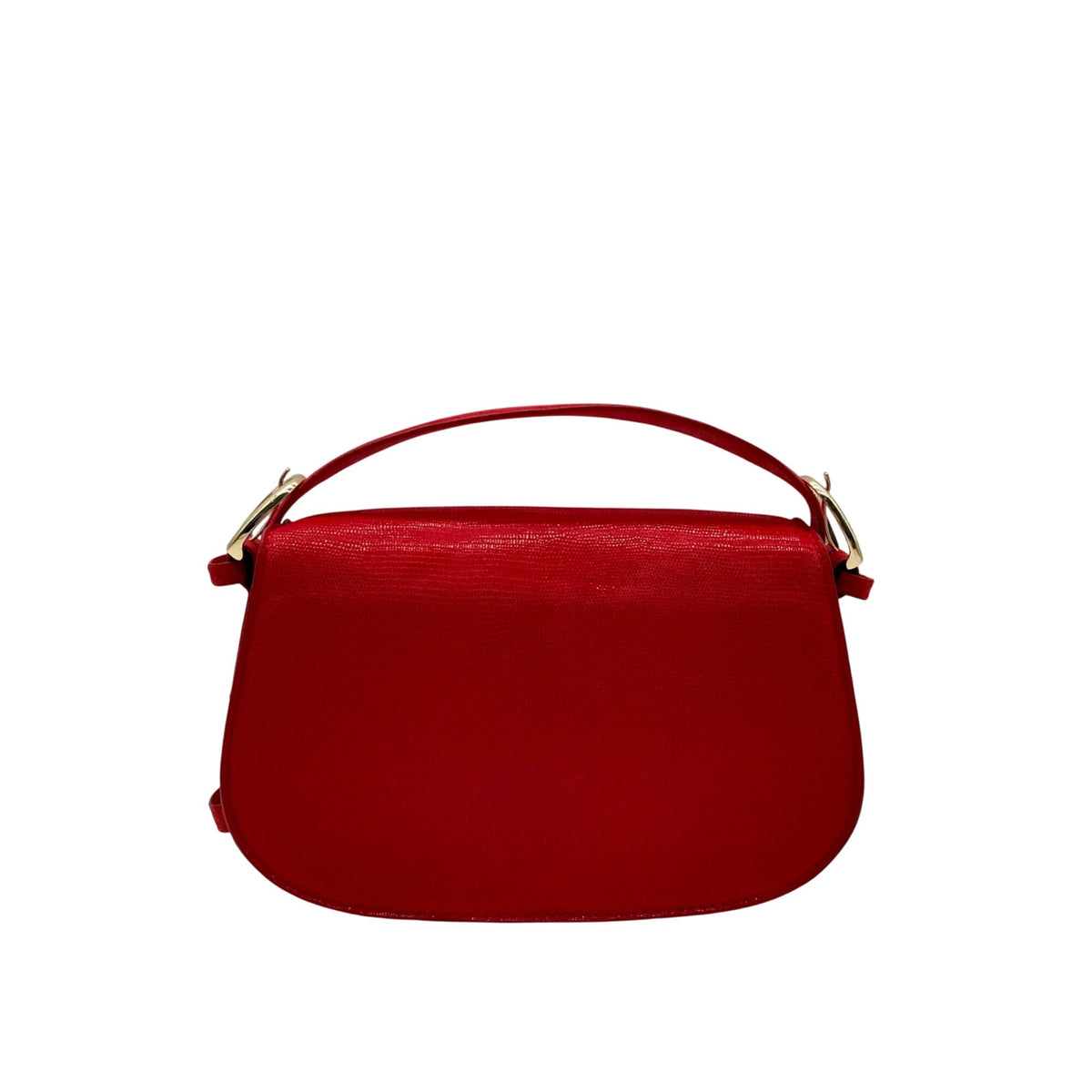 On 34th Red Jaqqy Small Lizard Crossbody Bag