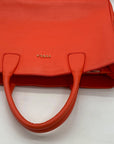 Furla Vermillion Leather Camilla Tote