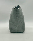 Patricia Nash Gray Croc-Embossed Leather Tote Bag