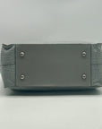 Patricia Nash Gray Croc-Embossed Leather Tote Bag