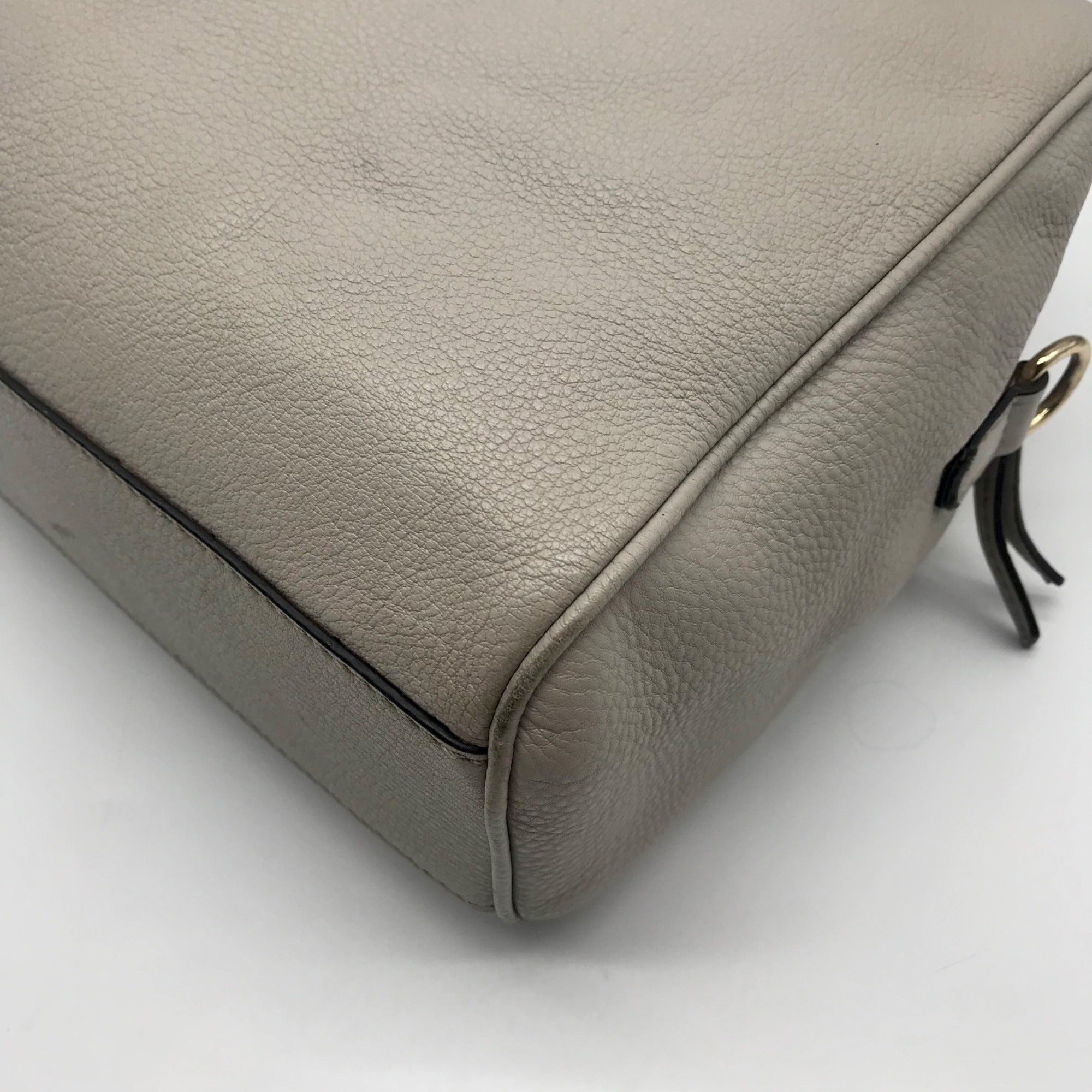 Kate Spade Cement Pebbled Leather Grant Park Alida Shoulder Bag