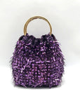 Valentino Garavani Small Carry Secrets Embroidered Amethyst Bucket Bag - NWT