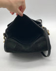Coach Black Glove Leather Vintage Station Bag 6017