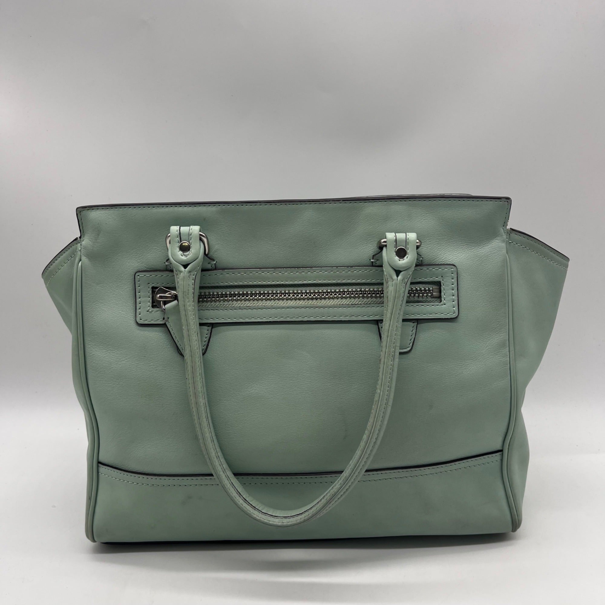 Coach Mint Legacy Candace Carryall Leather Satchel Bag 24201