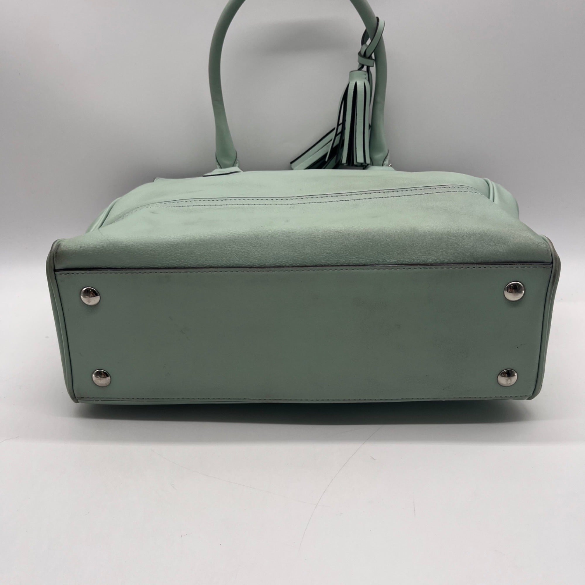 Coach Mint Legacy Candace Carryall Leather Satchel Bag 24201