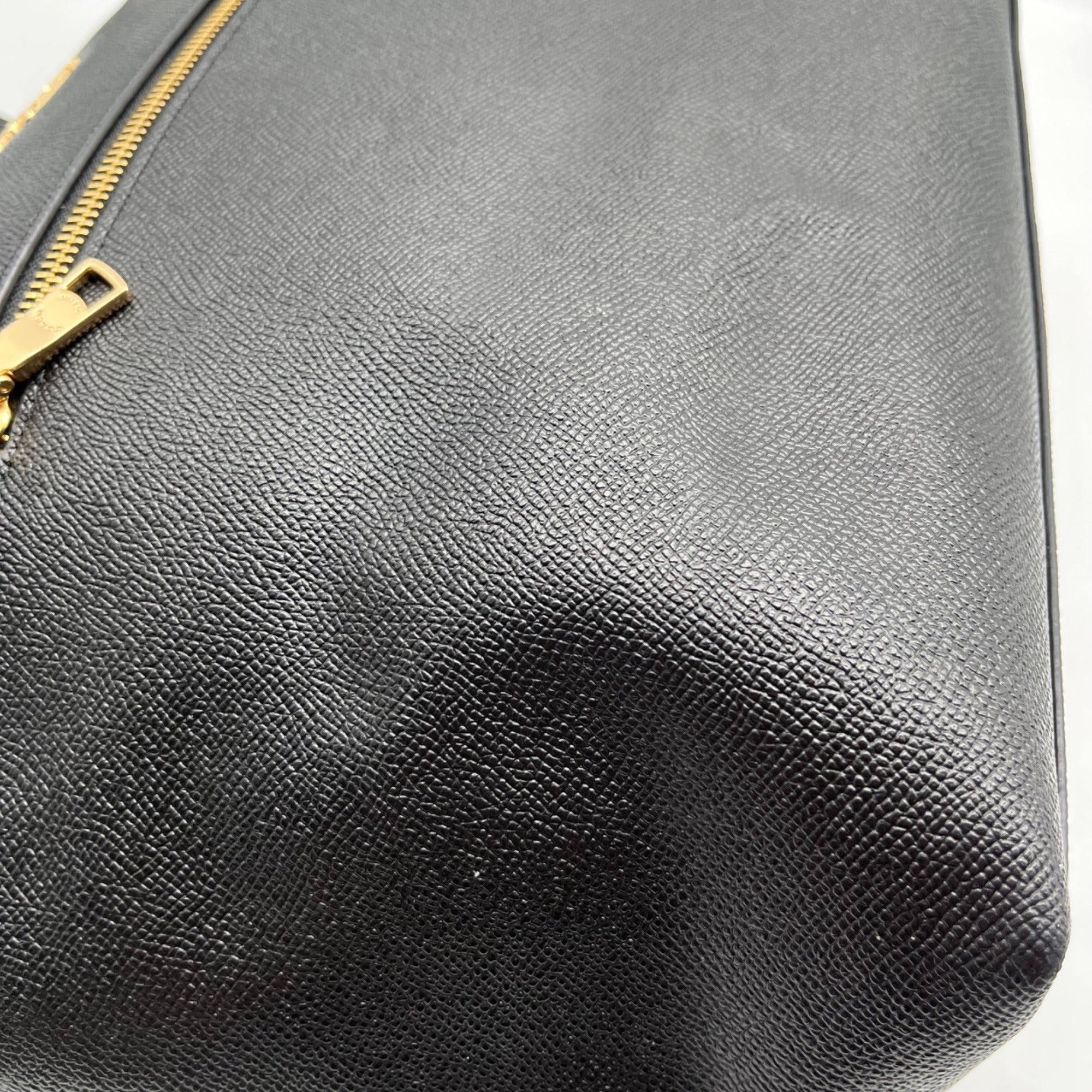 Coach Black Crossgrain Leather Gallery Tote