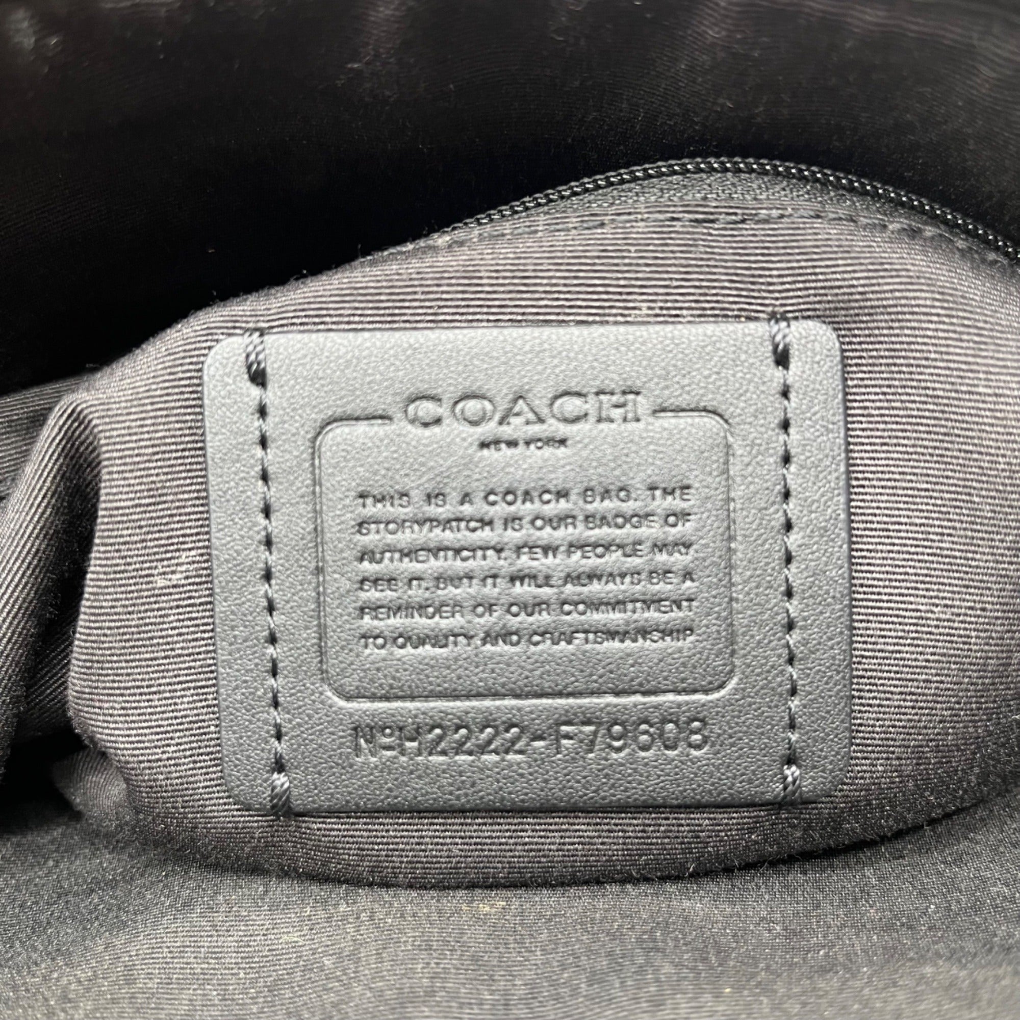 Coach Black Crossgrain Leather Gallery Tote