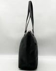 Coach Black Crossgrain Leather Gallery Tote