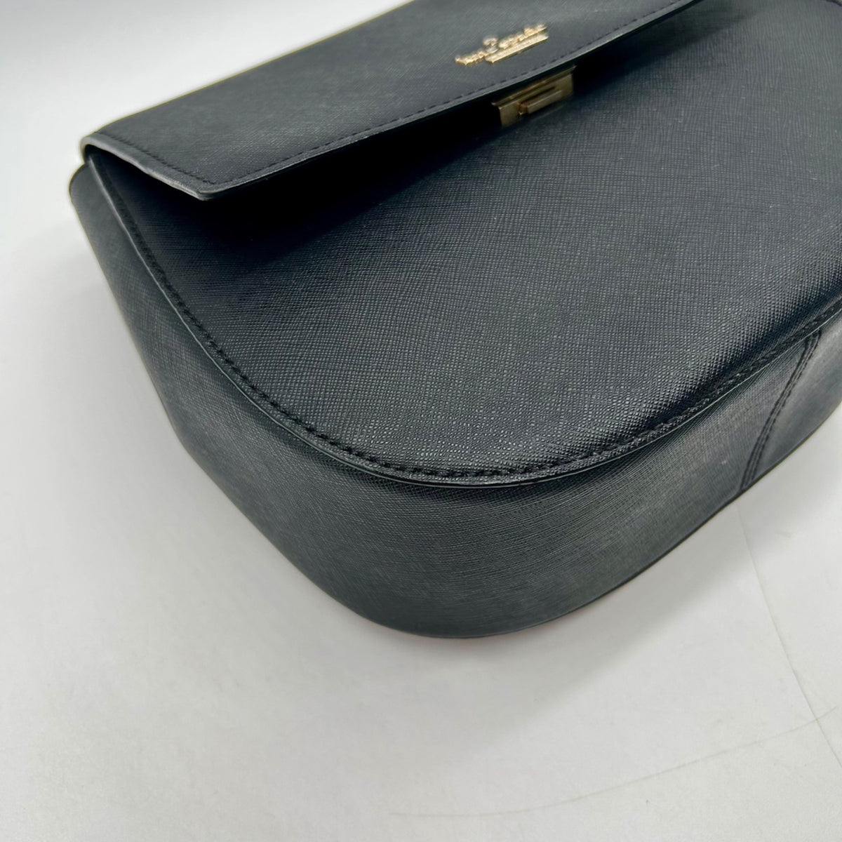 Kate Spade Black Saffiano Leather Spade Cameron Street Byrdie Crossbody Bag