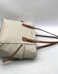 Michael Kors Cream Signature Coated Canvas Tote Bag