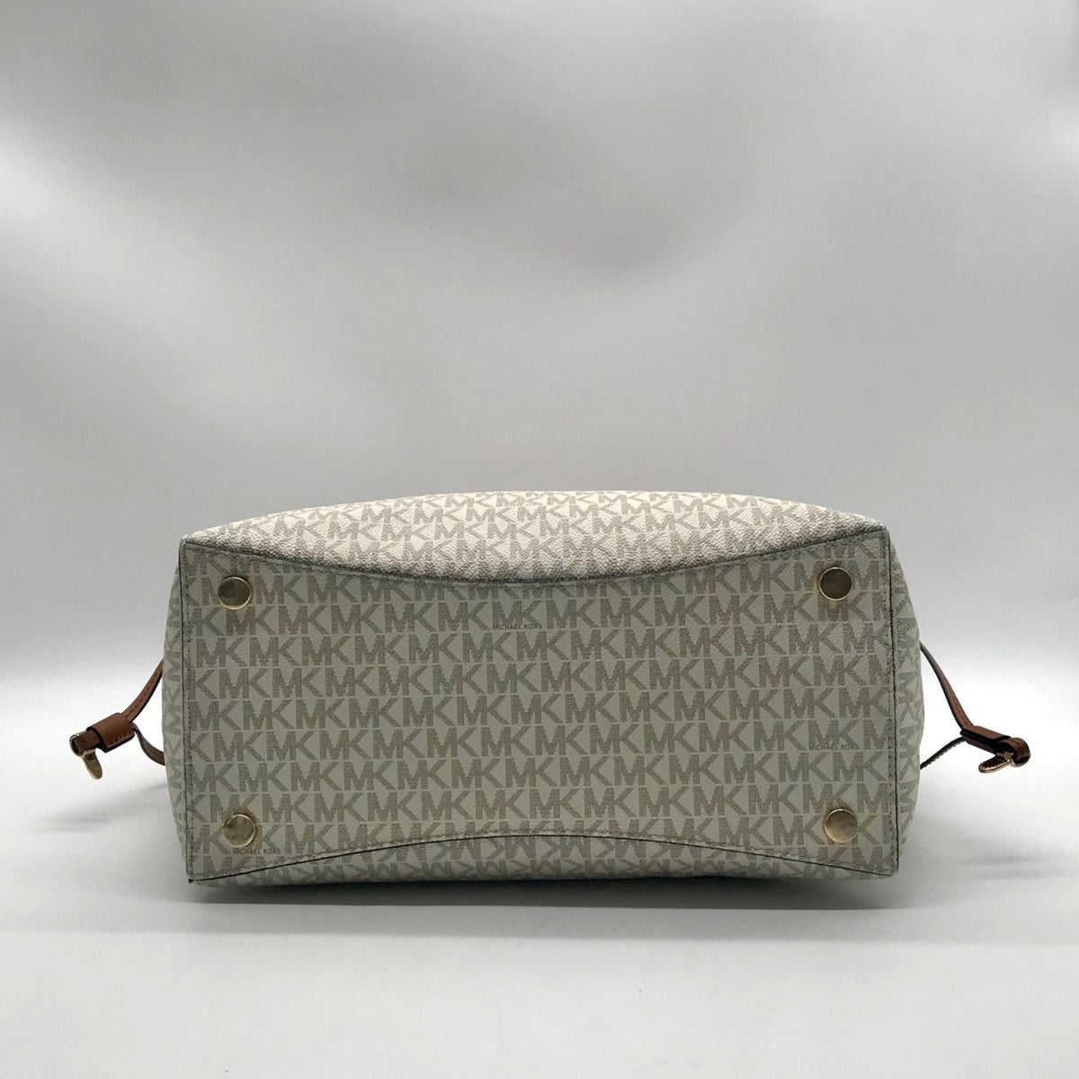 Michael Kors Cream Signature Coated Canvas Tote Bag