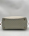 Michael Kors Cream Signature Coated Canvas Tote Bag