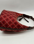 Dooney & Bourke Red Signature Canvas Hobo Shoulder Bag