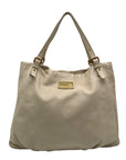 Marc Jacobs Ivory Pebbled Leather Workwear Shoulder Bag