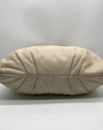 Marc Jacobs Ivory Pebbled Leather Workwear Shoulder Bag