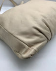 Marc Jacobs Ivory Pebbled Leather Workwear Shoulder Bag