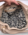 Marc Jacobs Ivory Pebbled Leather Workwear Shoulder Bag