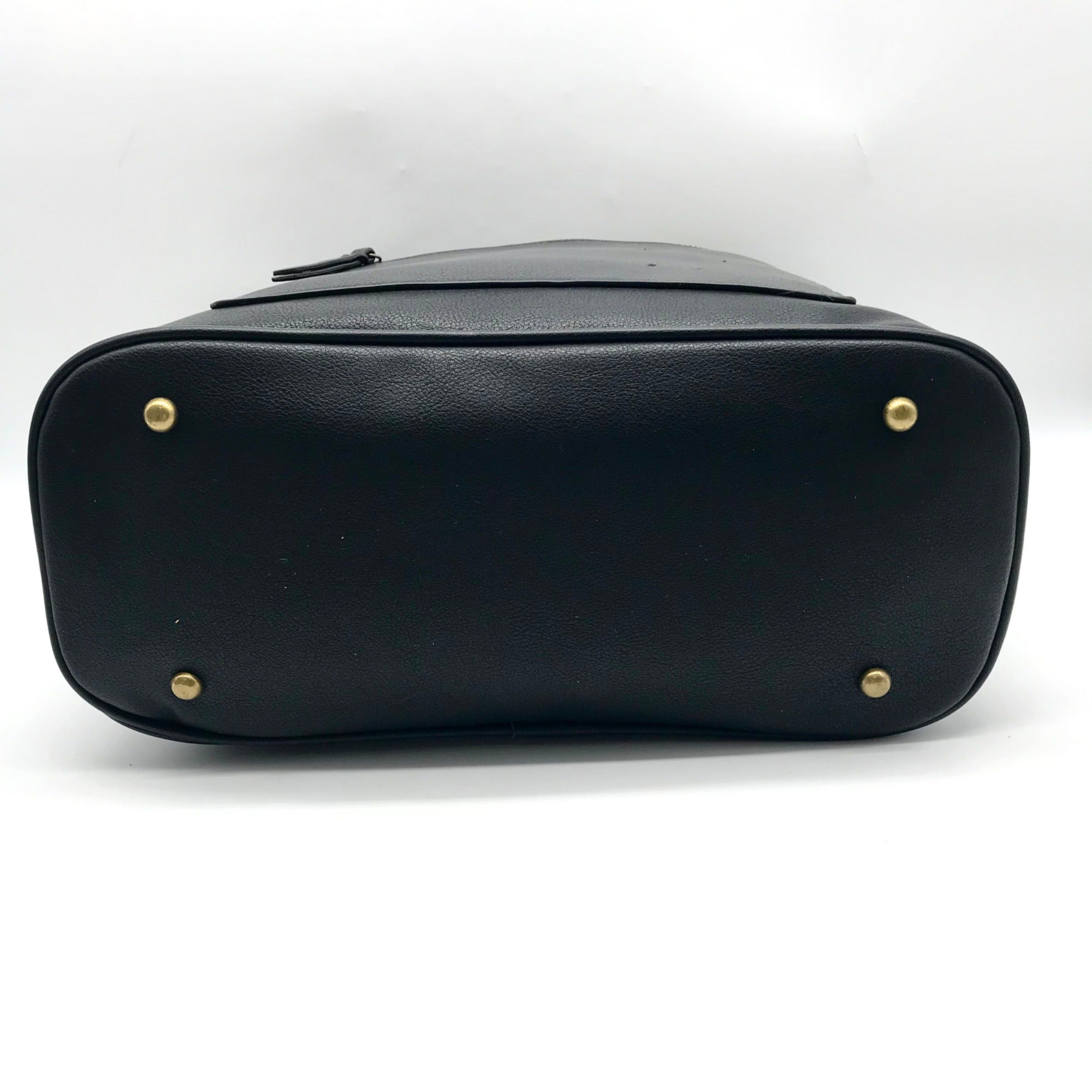 Style &amp; Co Black Faux Leather Hudsonn Crossbody Tote Bag