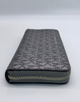Michael Kors Dark Silver Monogram Jet Set Wristlet