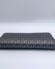 Michael Kors Dark Silver Monogram Jet Set Wristlet
