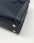 Michael Kors Navy Blue Saffiano Leather Dillon Small Satchel Bag
