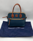 Dooney & Bourke Blue Pebble Grain Domed Satchel