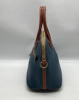 Dooney & Bourke Blue Pebble Grain Domed Satchel