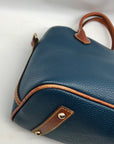 Dooney & Bourke Blue Pebble Grain Domed Satchel
