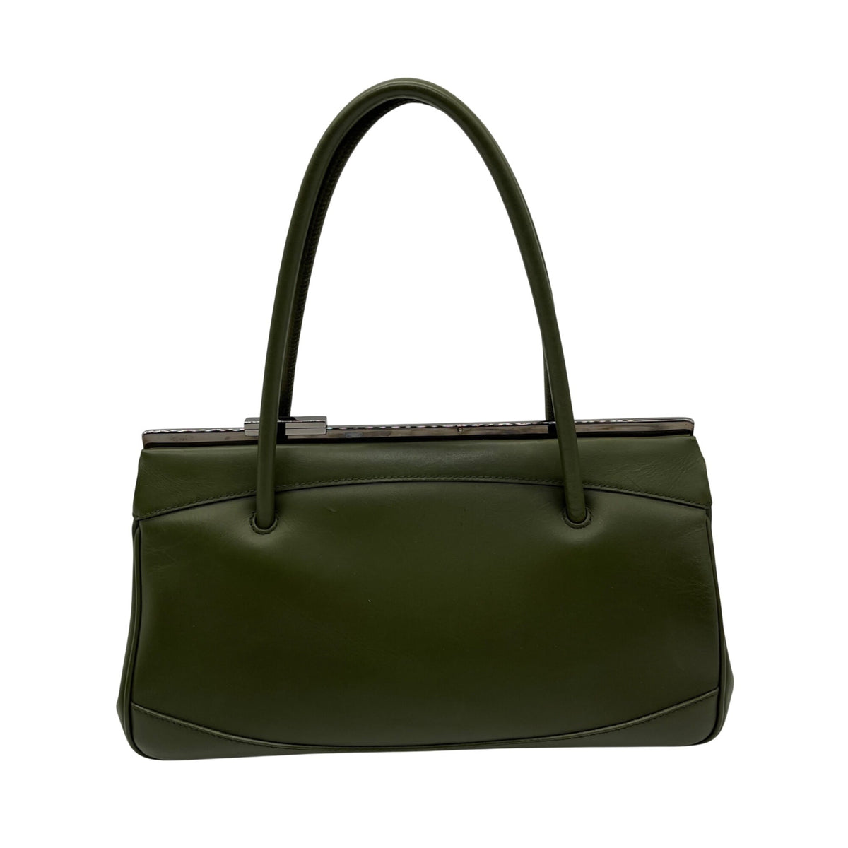 Gucci Olive Green Leather Shoulder Bag