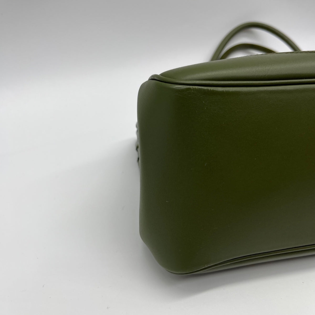 Gucci Olive Green Leather Shoulder Bag