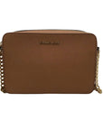 Michael Kors Jet Set East West Tan Saffiano Leather Crossbody Bag