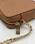 Michael Kors Jet Set East West Tan Saffiano Leather Crossbody Bag