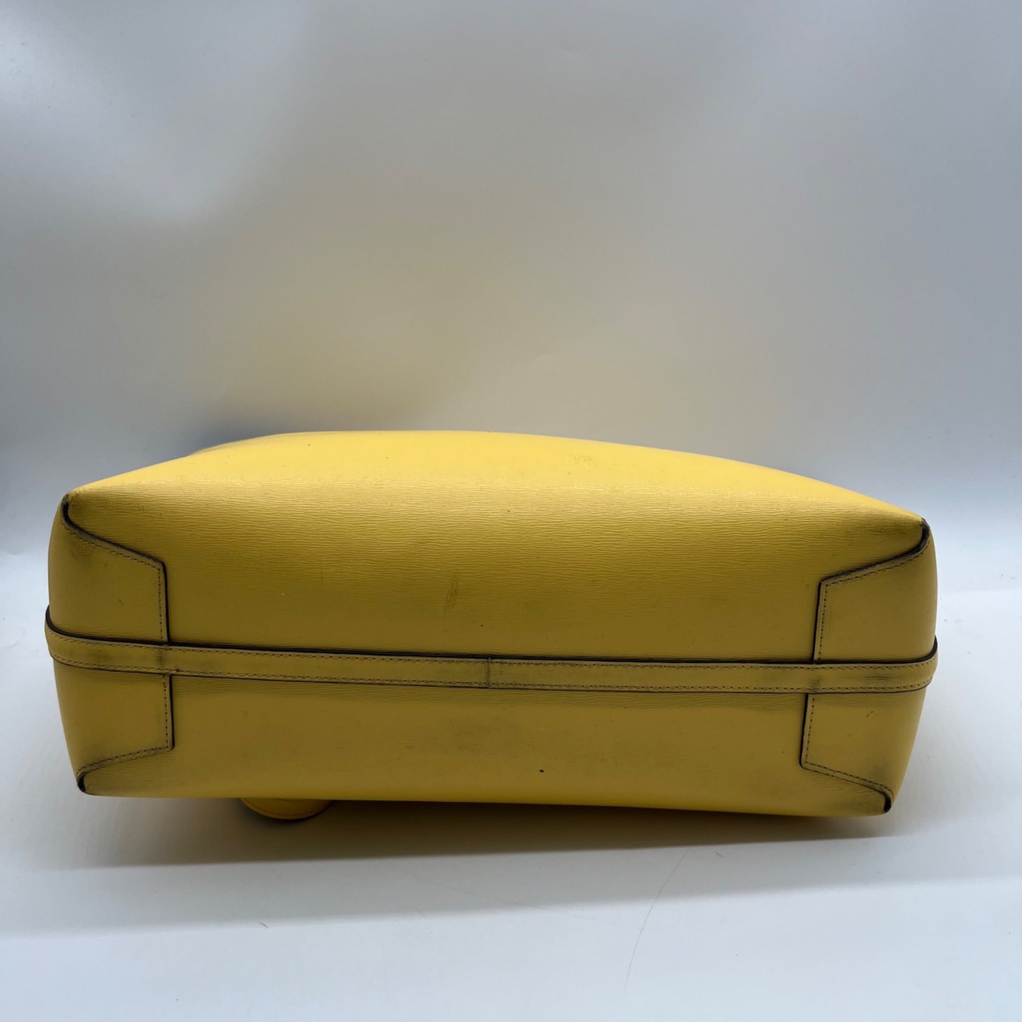 Kate Spade Yellow Pebbled Leather Tote Bag