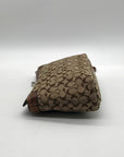 Coach Signature Classic Brown Canvas Wristlet
