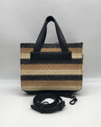 Steve Madden Beige Raffia Bflores Mini Tote With Wallet