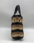 Steve Madden Beige Raffia Bflores Mini Tote With Wallet