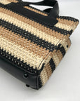 Steve Madden Beige Raffia Bflores Mini Tote With Wallet