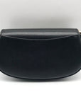 Michael Kors Black Leather Small Mila Sling Messenger Bag