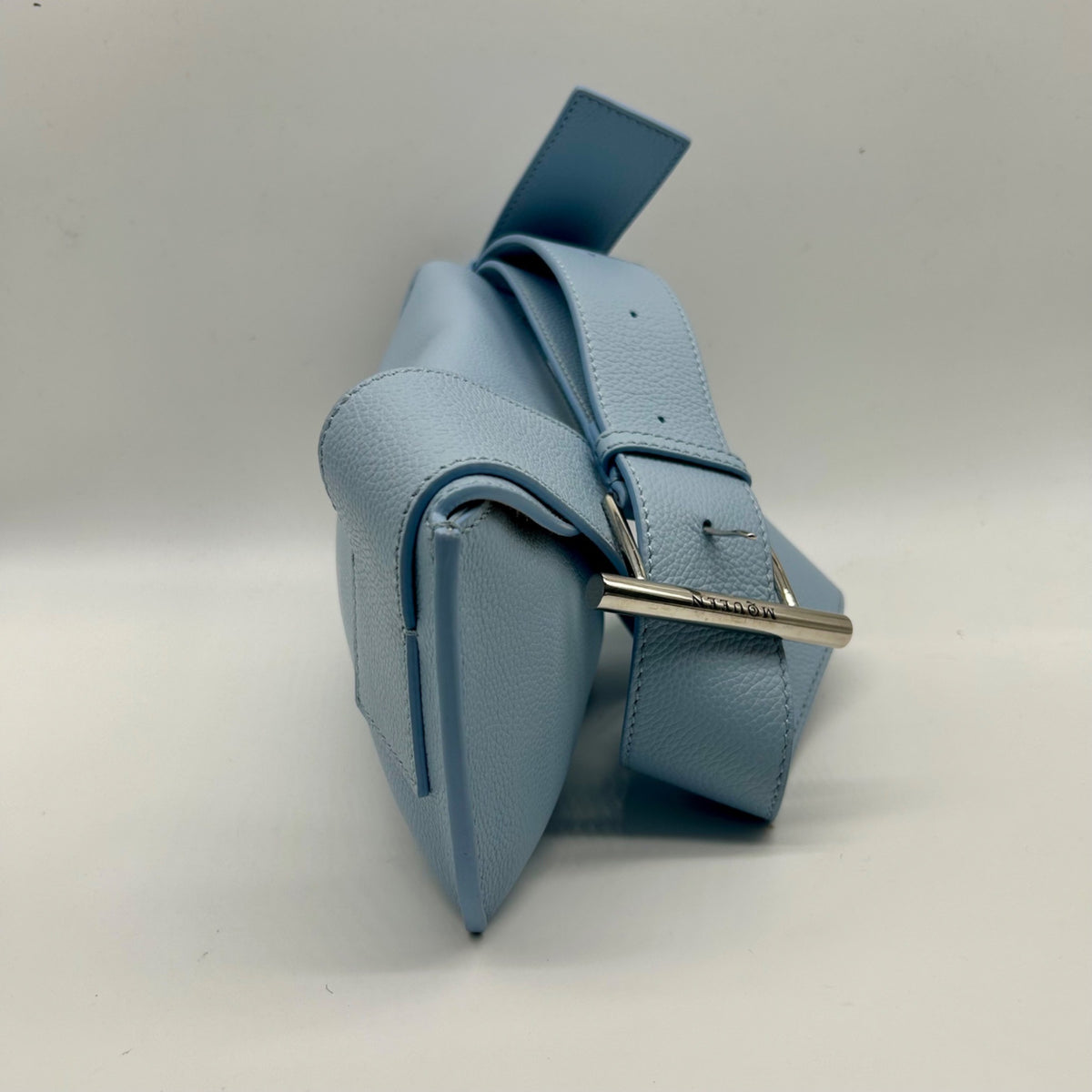 Alexander Mcqueen Blue Leather Shoulder Bag