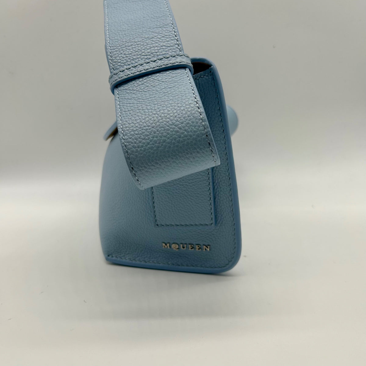 Alexander Mcqueen Blue Leather Shoulder Bag