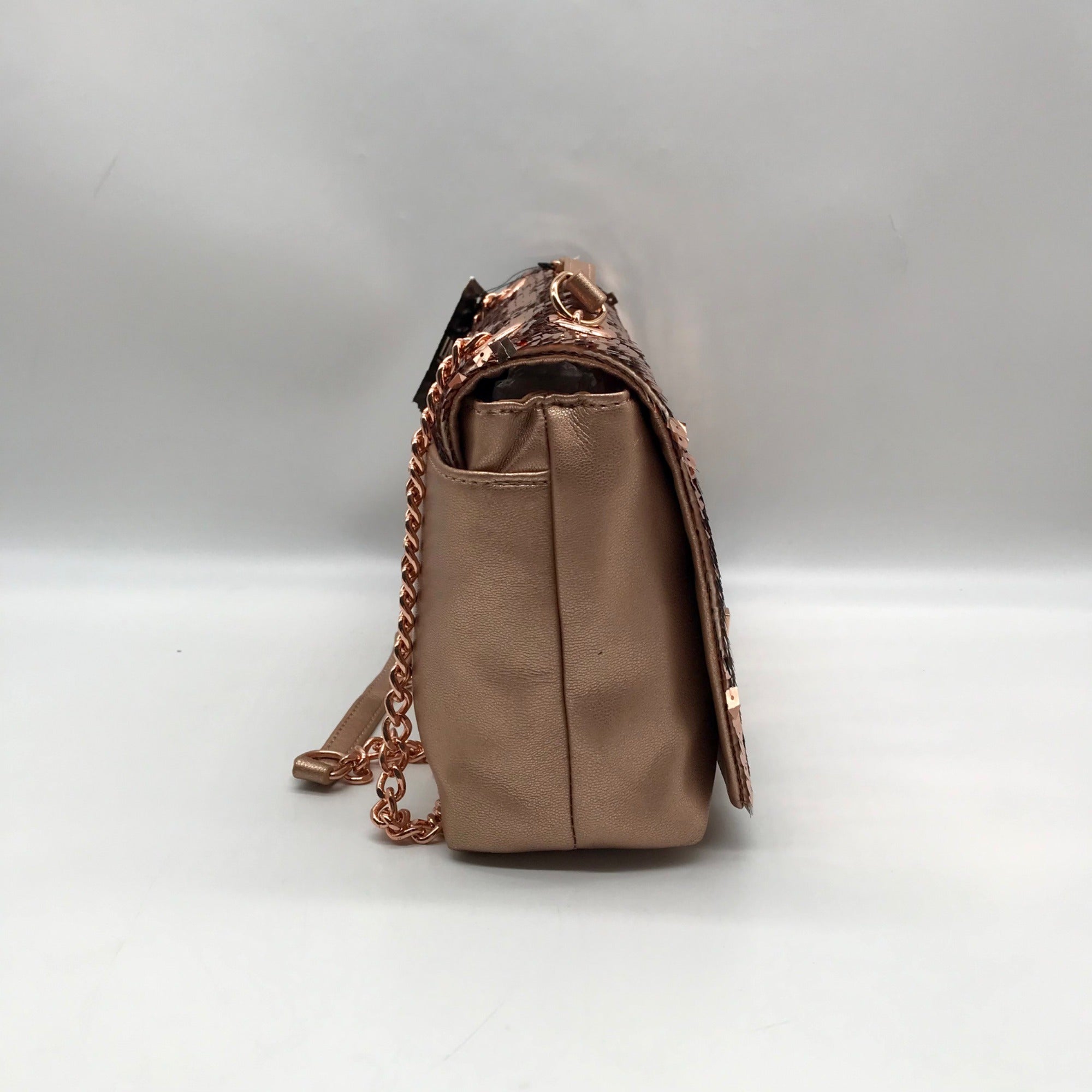 I.N.C. International Concepts Rose Gold Sequin Ajae Crossbody Bag