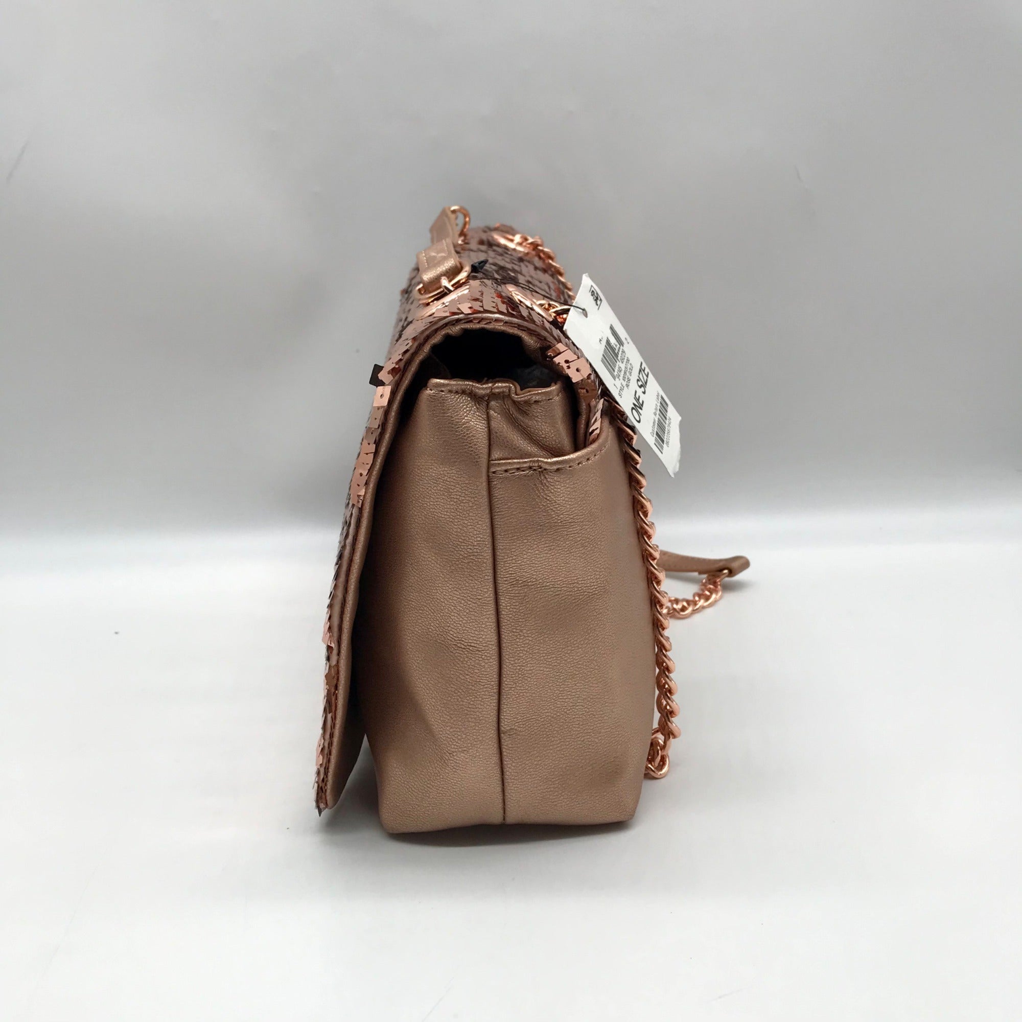 I.N.C. International Concepts Rose Gold Sequin Ajae Crossbody Bag