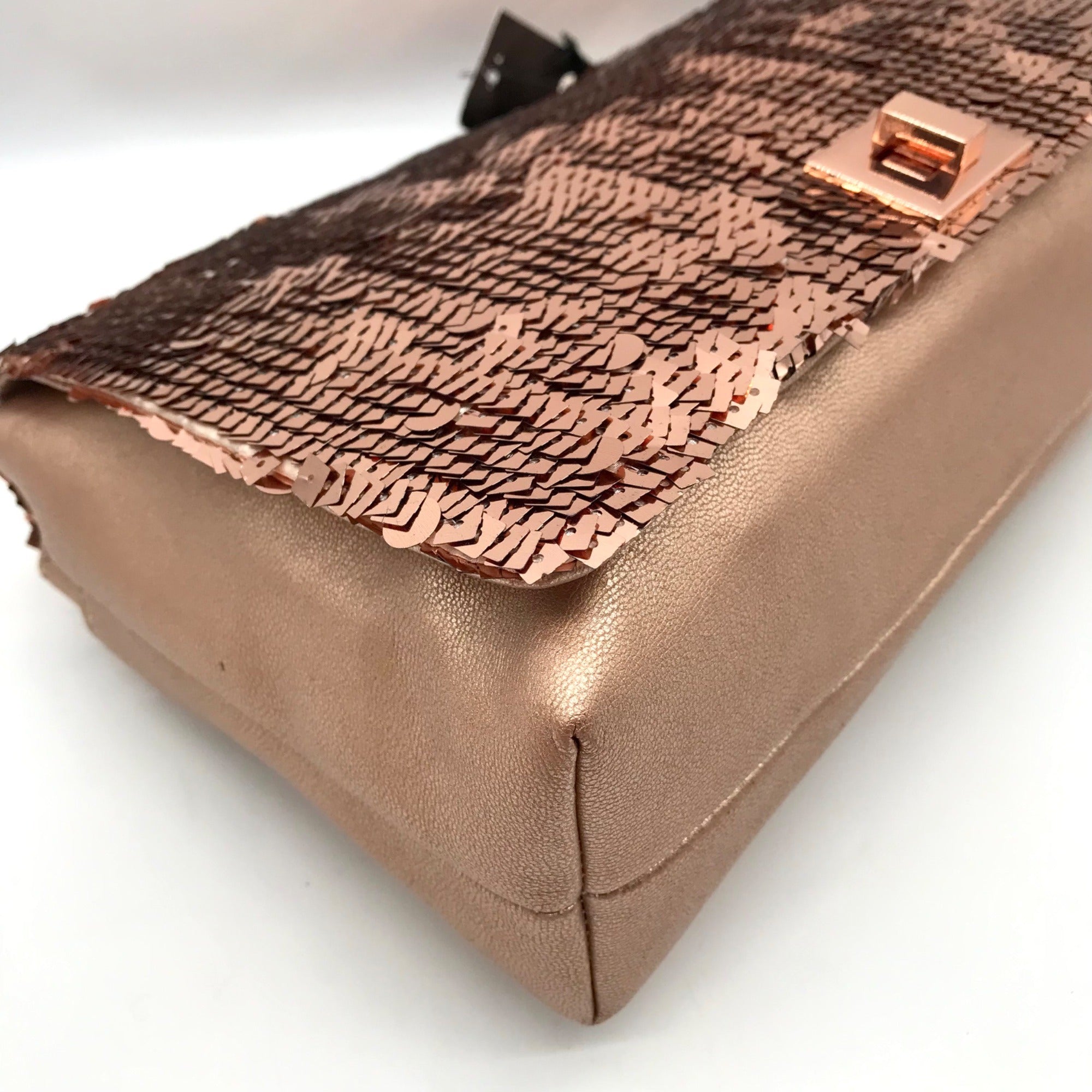 I.N.C. International Concepts Rose Gold Sequin Ajae Crossbody Bag