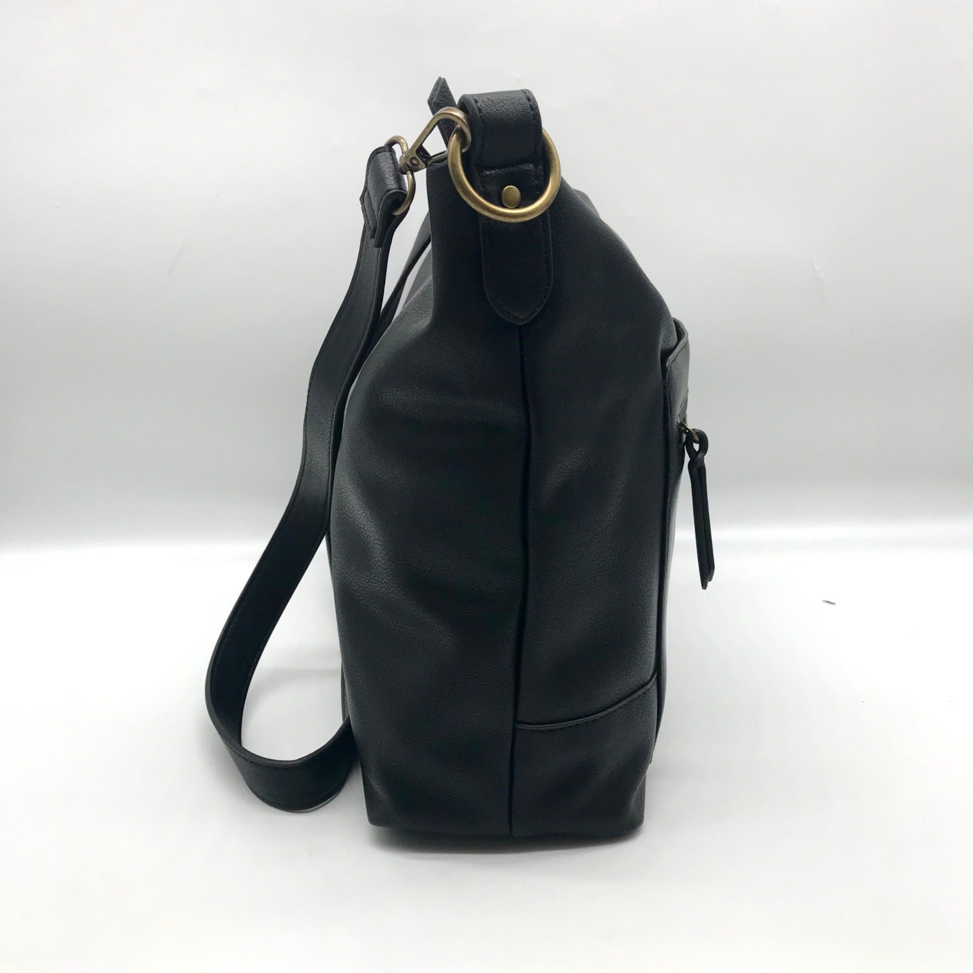Style &amp; Co Black Hudsonn Convertible Hobo Bag