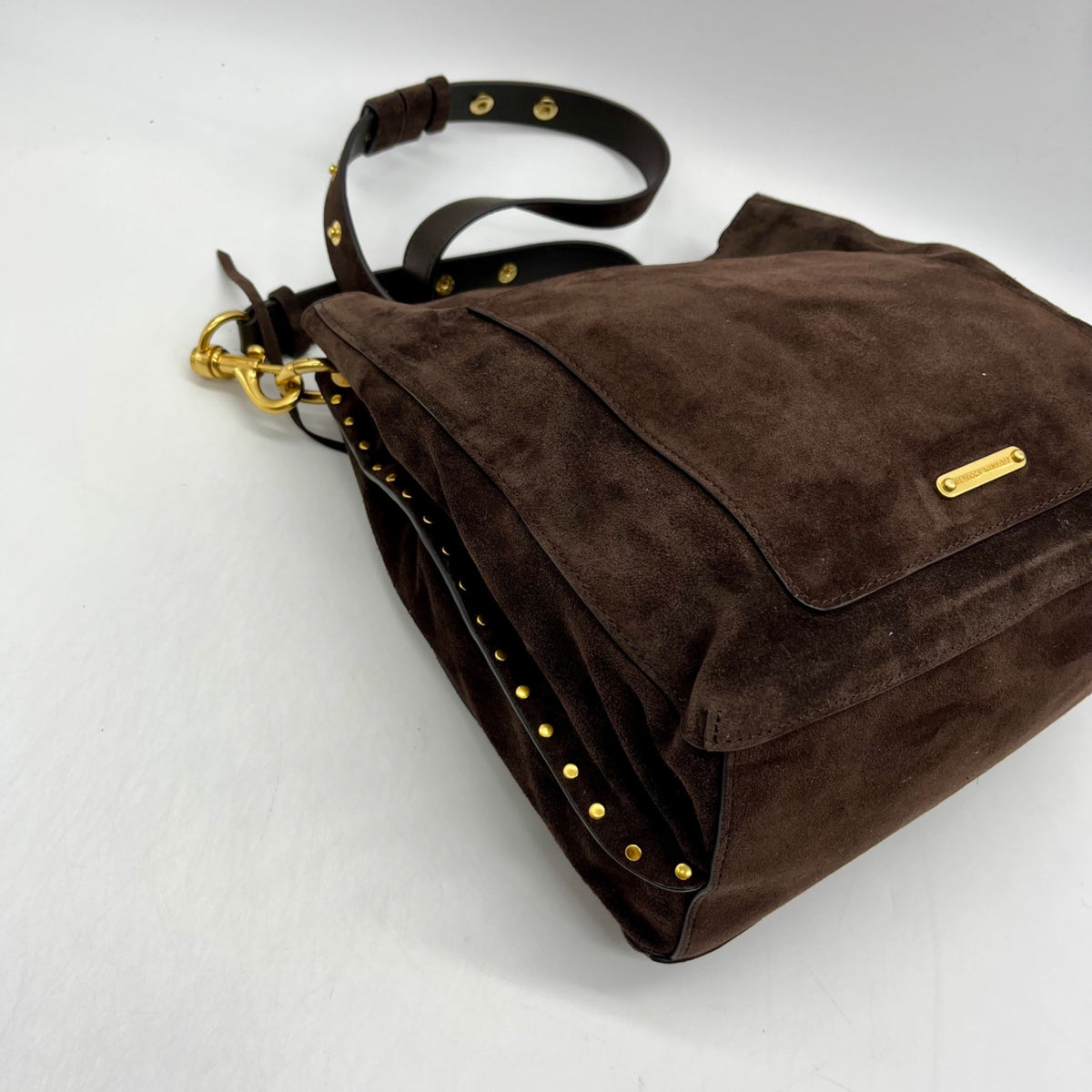 Rebecca Minkoff Brown Suede Shoulder Bag