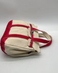 Sunwin Beige And Red Colorway Tote Bag