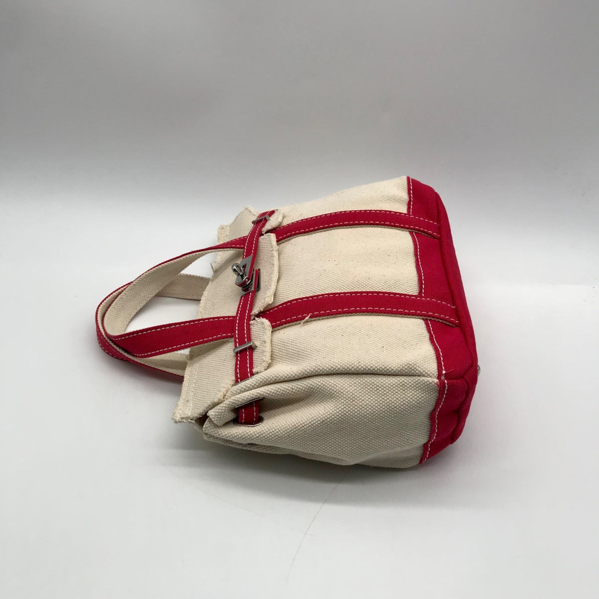 Sunwin Beige And Red Colorway Tote Bag